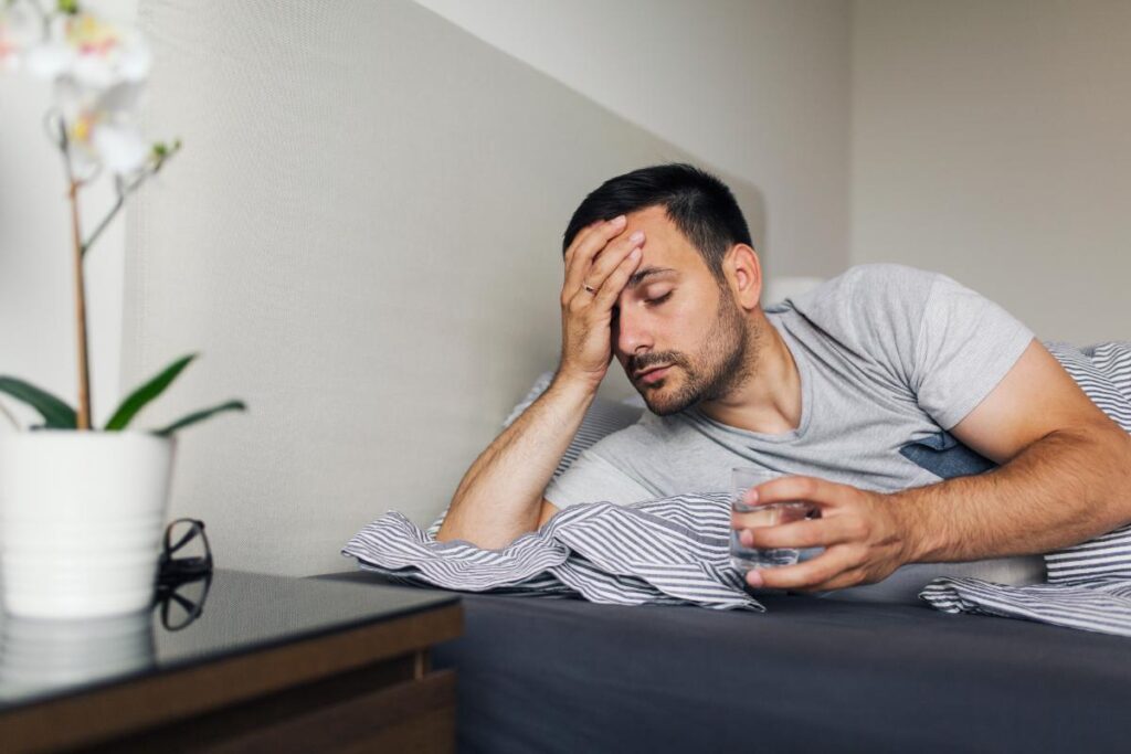 Person experiencing the effects of abusing both cocaine and alcohol